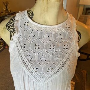 Volcom Women's Peasant Tank, White, NWOT, S